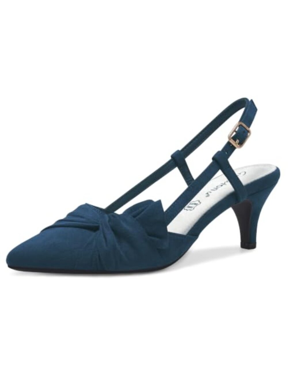 Low Heel Pumps - 2.5 Inch Classic Kitten Heels, Pointed Toe, Closed Slingback